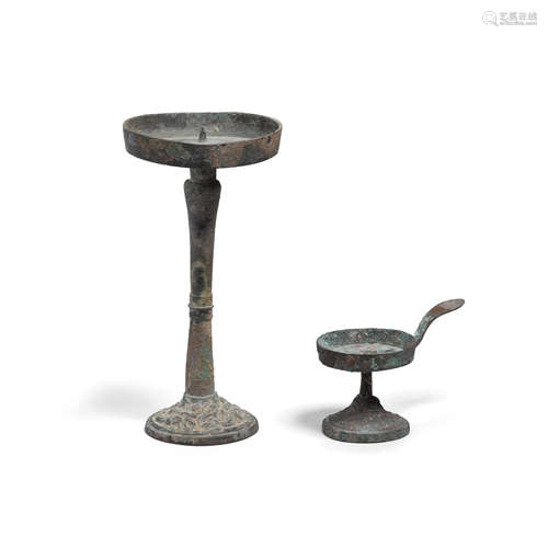 Two early bronzes Han dynasty