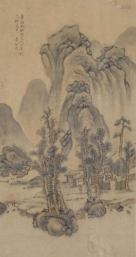 After Li Hanmei (19th century) Landscape in Yuan style