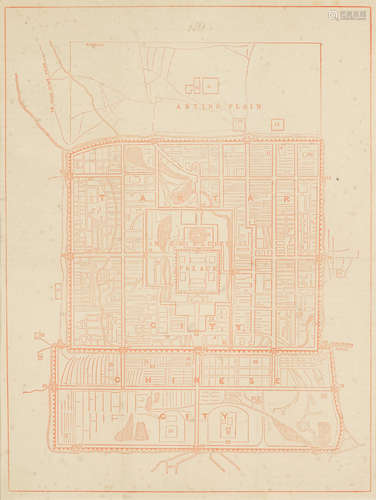 Anonymous (19th century) Ten printed maps of Chinese towns and villages