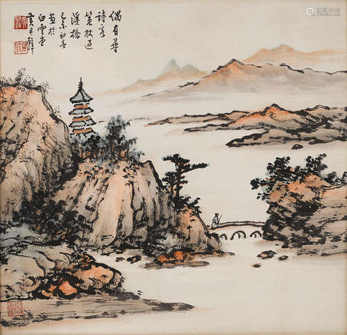 Huang Junbi (1898-1991) Landscape, 1979