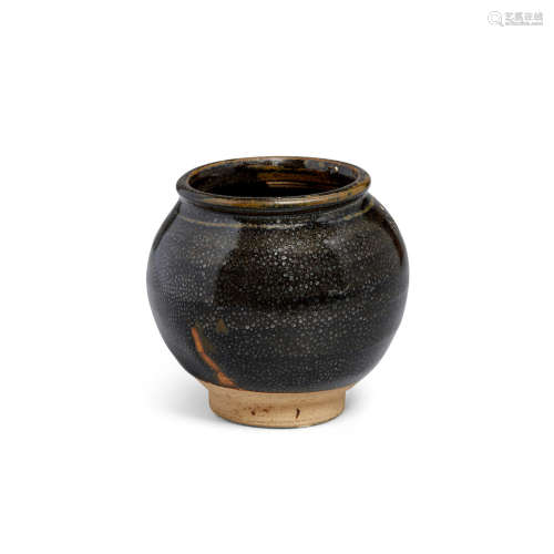 A Cizhou-type small 'oil-spot' globular jar 12th/13th century
