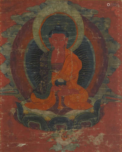 A thangka of the Amitabha Buddha Sino-Tibetan, 19th century