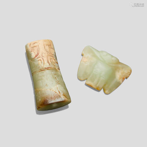 Two archaistic jade carvings