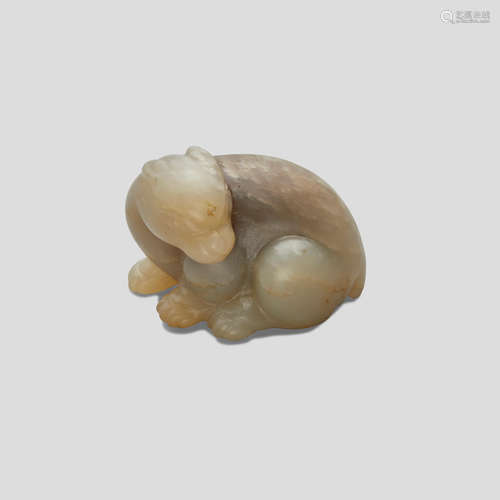 A jade carving of a hare