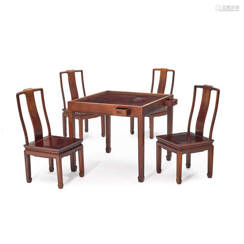 A Mahjong table and chairs 20th century