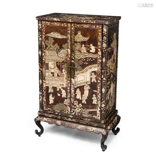 A large coromandel cabinet with stand Republic Period