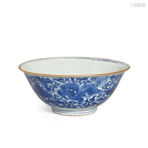 A blue and white bowl Yu Tang Jia Qi mark (Beautiful Vessel for the Jade Hall), 17th century