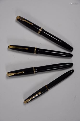 Three vintage Parker fountain pens