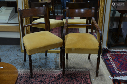 A set of Victorian mahogany dining chairs (6)