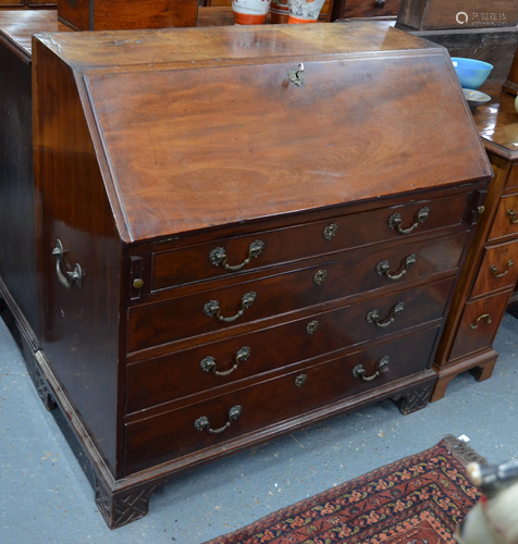 A George III mahogany bureau