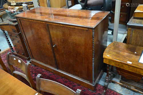 A Victorian mahogany library cabinet