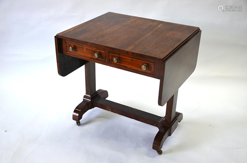 A Regency rosewood sofa table