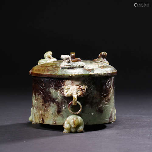 A Goat Jade Censer