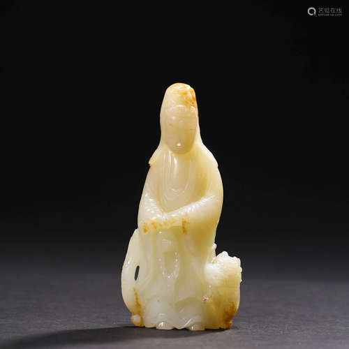 A Jade Guanyin Statue