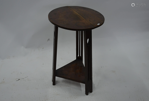 An oak Arts and Crafts occasional table