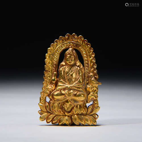 A Golden Buddha Statue