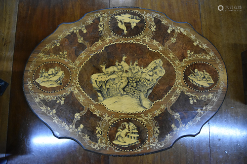 An antique Black Forest table top - top only