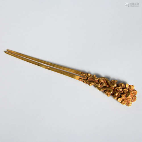 A Dragon Gold Hairpin