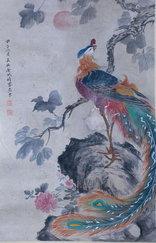 A Chinese Phoenix Painting, Jincheng Mark