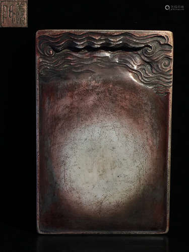 A BAIDUAN STONE CARVED INK SLAB