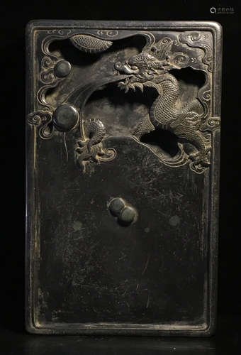 A DUAN STOE CARVED INK SLAB