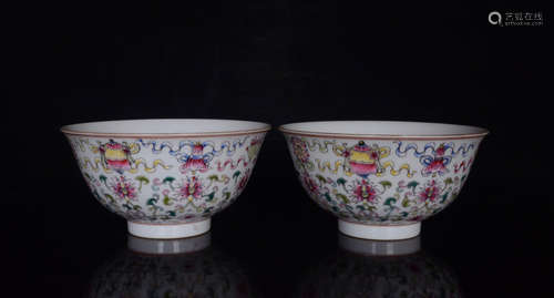 PAIR OF CHINESE ENARNEL BOWL