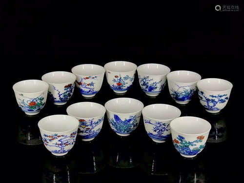 KANGXI MARK, CHINESE DOUCAI CUP