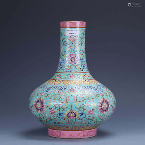 Jiaqing of Qing Dynasty        Pastel bottle