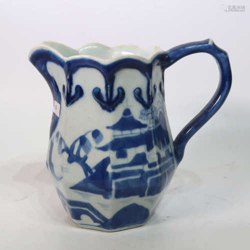 Chinese Export Blue & White Porcelain Cup