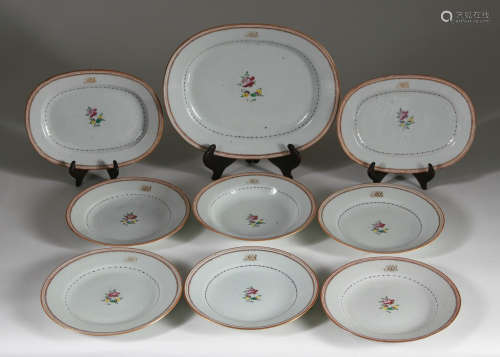 Qianglong 18th C. Excellent Set Chinese Export Plates