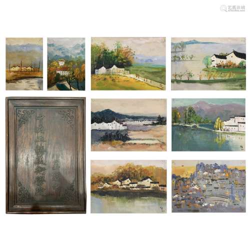Collection of 20 Landscape Oil Painting, WU GUANZHONG