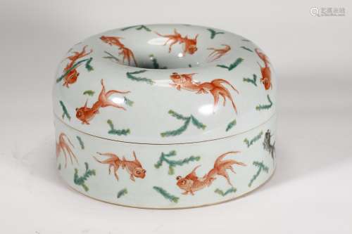 Chinese Porcelain Covered Bowl With Mark