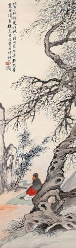 汪琨（1877-1946）  东坡诗意图 立轴 设色纸本