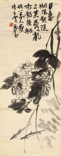 王梦白（1888-1934）  芙蓉清趣图 镜心 水墨纸本