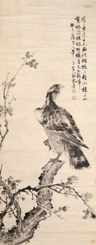姜渔（？-约1834后）  花鸟图 立轴 水墨纸本