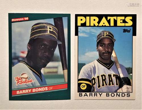 Topps 11T & Donruss 86 # 11 Barry Bonds Baseball Cards