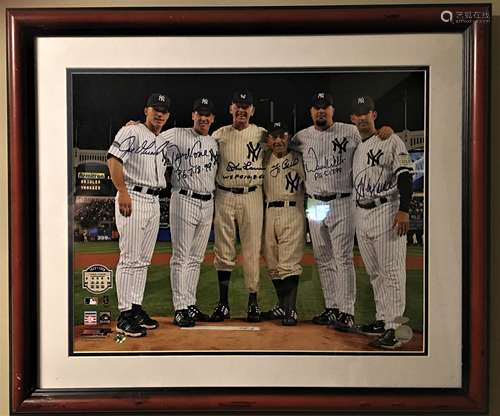 New York Yankees Autographed Photo With Steiner COA