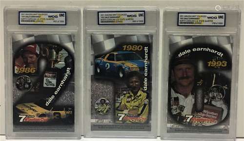 2001 Amazing Mint Colorized Dale Earnhardt State Quarte