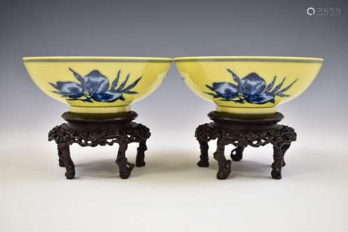 Yellow Glazed Porcelain Bowl, Yongzheng Mark