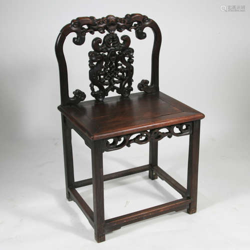 Chinese Hardwood Chair, 19th Century