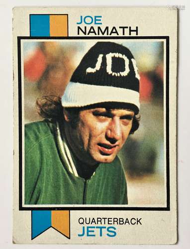 1973 Topps Joe Namath Football Card