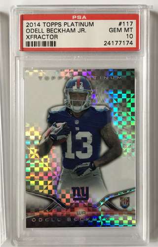 2014 Topps Platinum 117 Odell Beckham Jr PSA 10