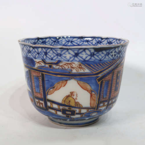 A Blue & White Porcelain Cup