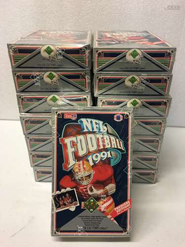 15 Unopened1991 Upper Deck NFL Premiere Edition