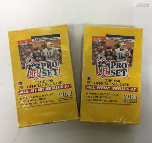 Two Pro Set NFL Fan Kit Series 2 Unopened