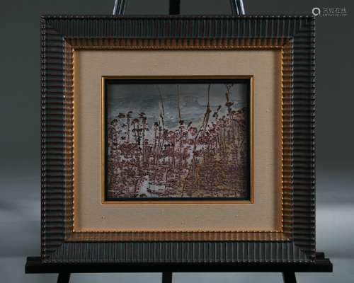 Very Unusual Dreamstone 'Abstract Landscape', Framed