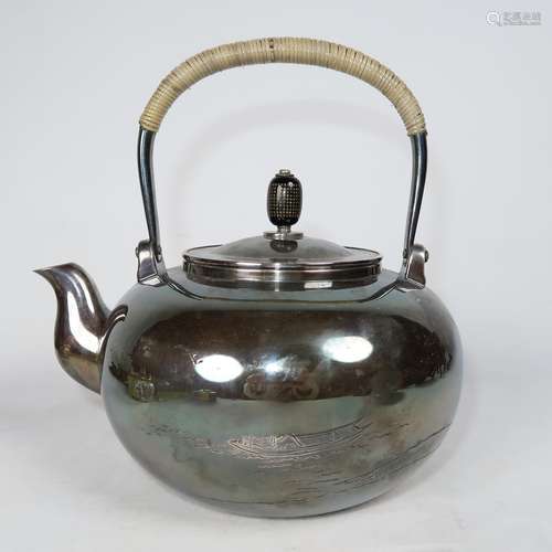 Japanese Silver Tea Pot