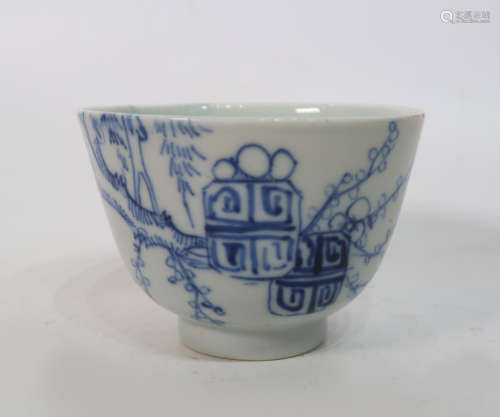 Chinese Blue And White Porcelain  Cup