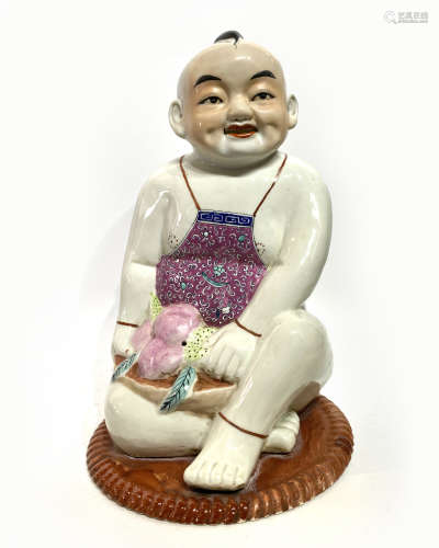 Chinese Porcelain Figure Of A Boy