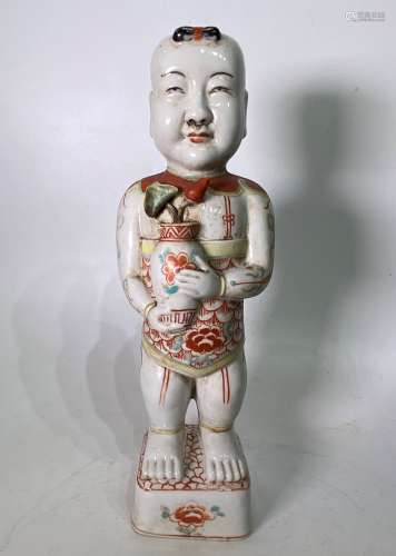 Chinese Porcelain Figure Of A Standing Boy